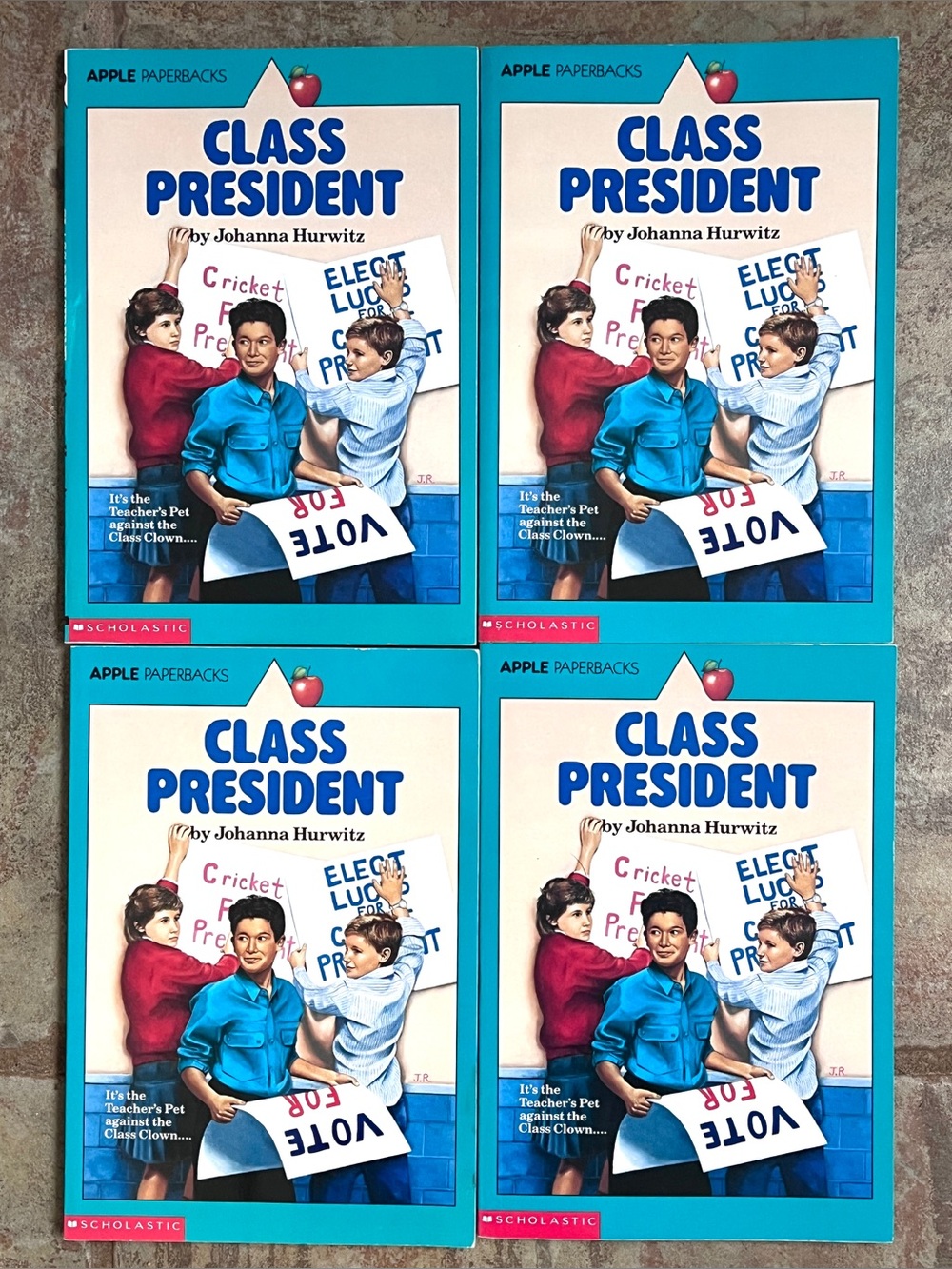 4 copies of ‘Class President’  by Johanna Hurwitz ISBN 978-0-590-44064-6